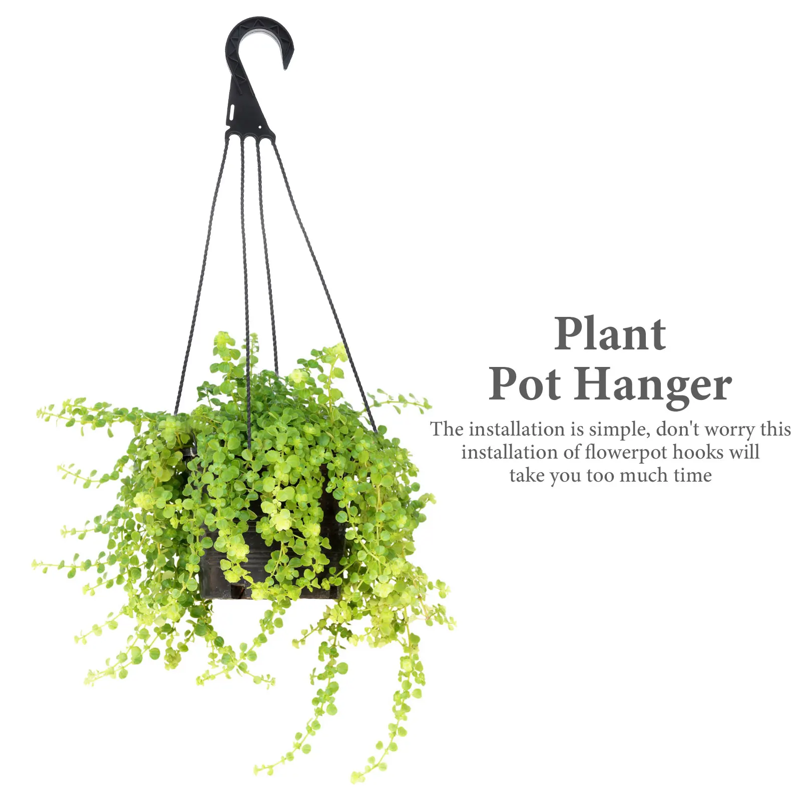 

5 Pcs Hanging Basin Hook Flowerpot Hangers Pots Hooks Holders for outside Bucket Basket Decorate