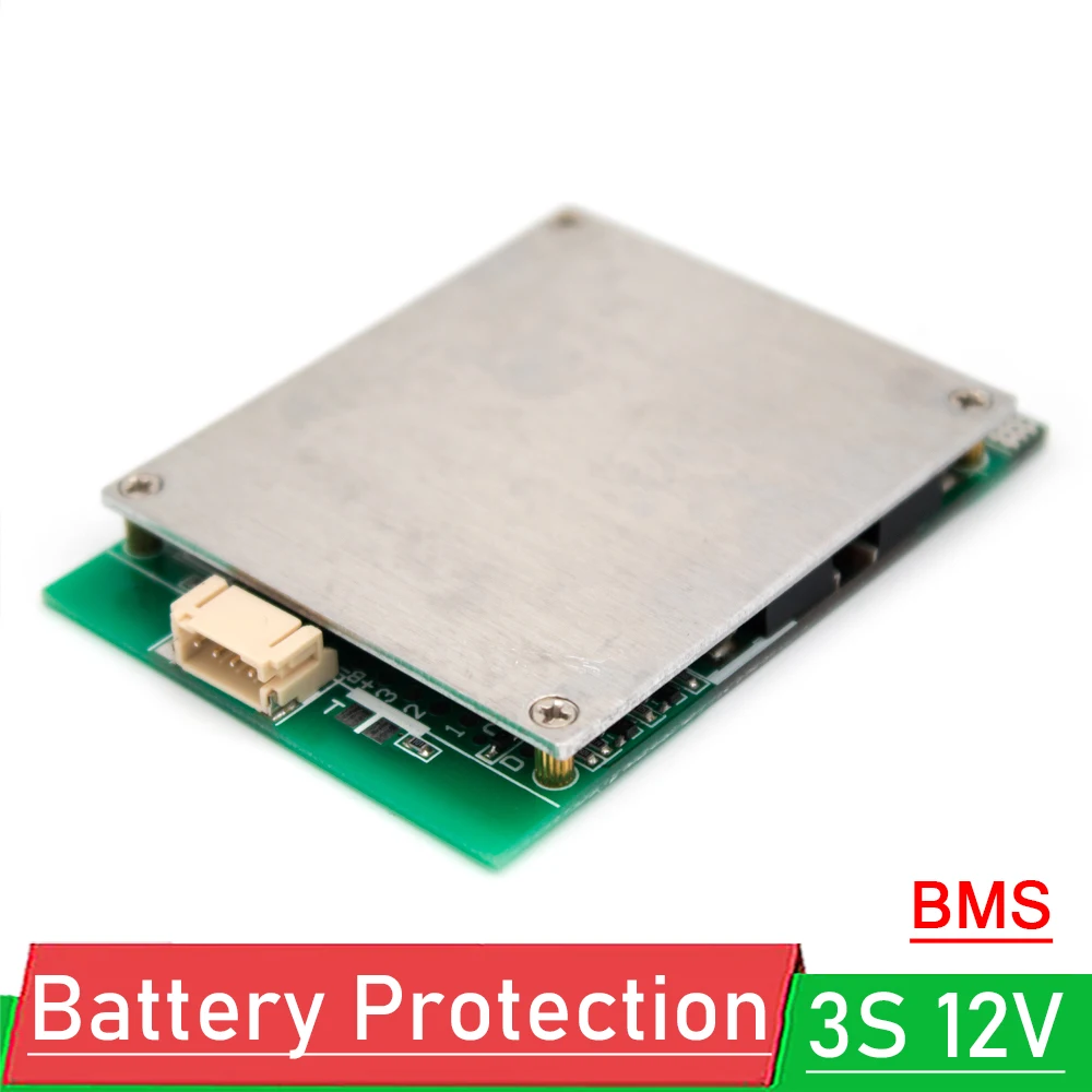 3S 12V 100A 18650 li-ion Lithium battery protection board BMS balance charging Separated Port Outdoor Light inverter