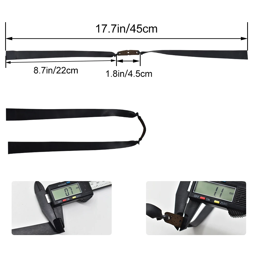 0,7/0,75/1mm Gummibänder Geschenk Box Empfohlen 10 stücke Outdoor Jagd Gummibänder Leistungsstarke Schleuder Schießen Zubehör – Detail 1