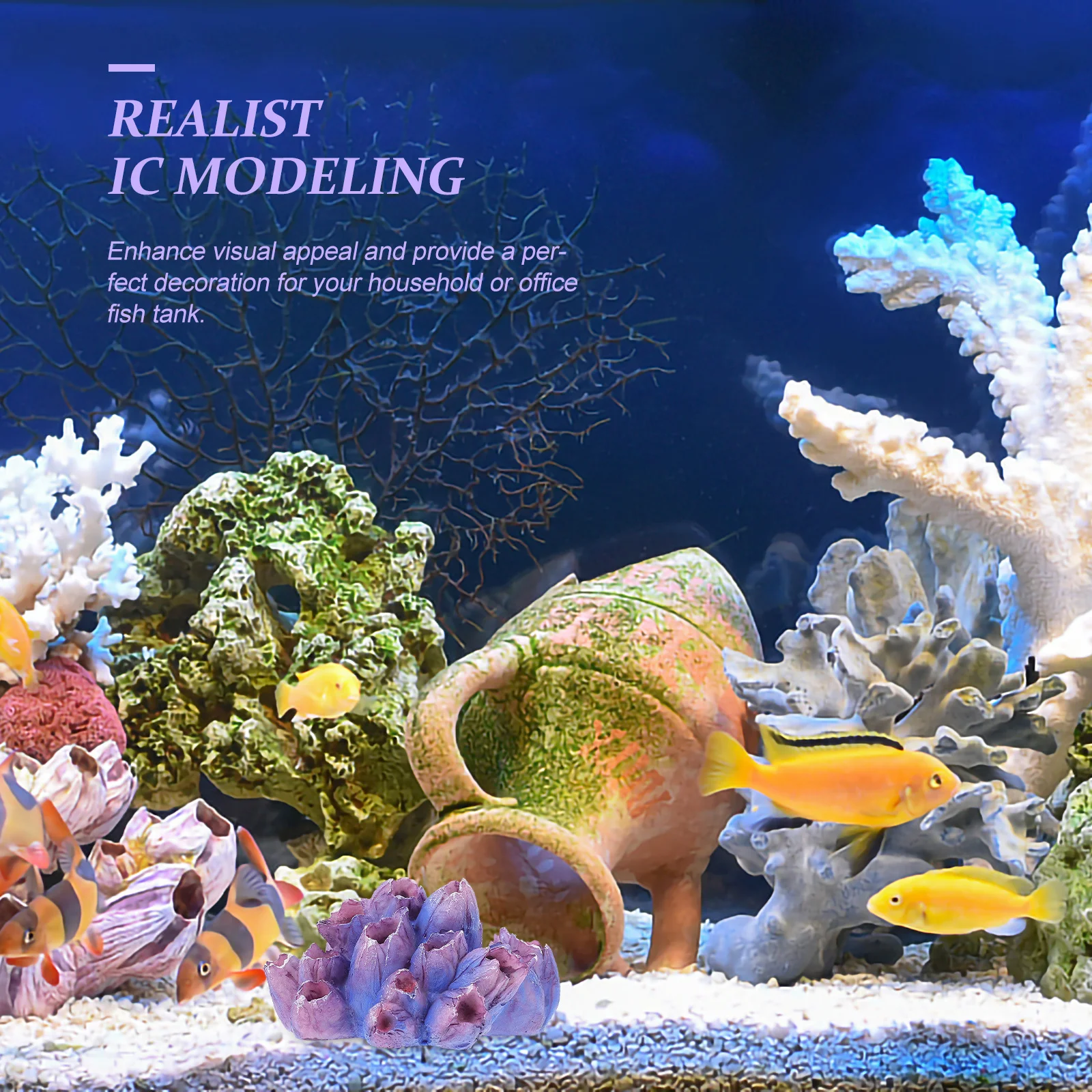 

Fish Tank Imitation Coral Lifelike Resin Coral Ornament Aquarium Decoration Fish Tank Landscape Decor Aquarium Ornament