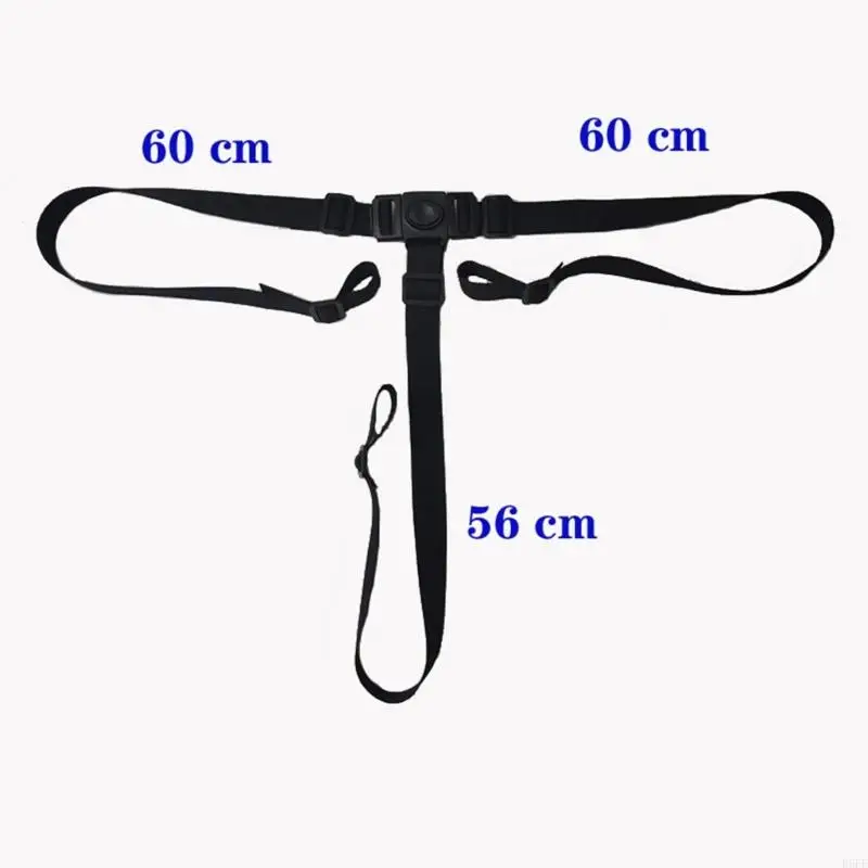 R6FF Comfortable 3 Point Child Safety Harness for Infant High Chair and Stroller Use