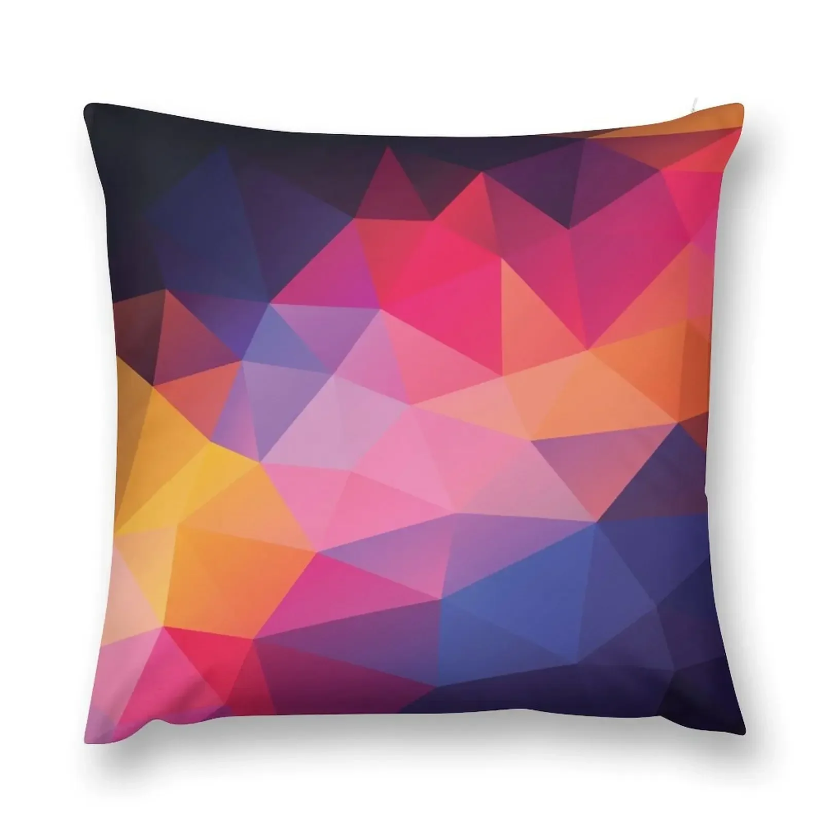 

Abstract Polygonal Triangle Geometrical Multicolored Background Throw Pillow Pillowcases Room decorating items pillow