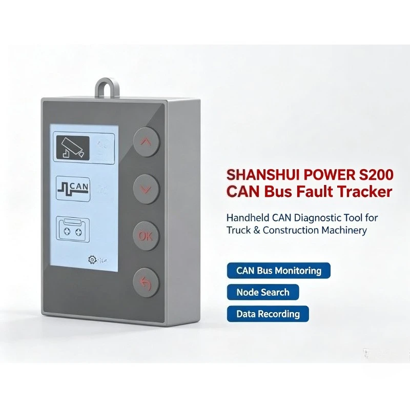S200 CAN Bus Fault Tracker Handheld CAN Diagnostic Tool for Commercial Vehicles & Construction Machinery