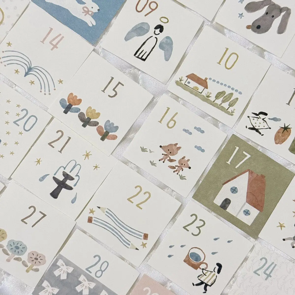 Hand Drawn Calendar Notebook Stickers 31days Calendar Memo Notes Journal Scrapbooking Planner Stationery Cute Note Pad