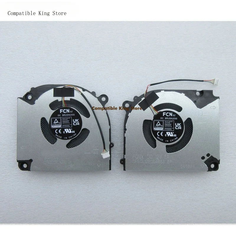 d+New Original Laptop CPU GPU Cooling Fan For Medion Erazer Scout E20-MD62528 V170RNC FQNX FQNW DFSCL12E16486S DFSCL12E06486S