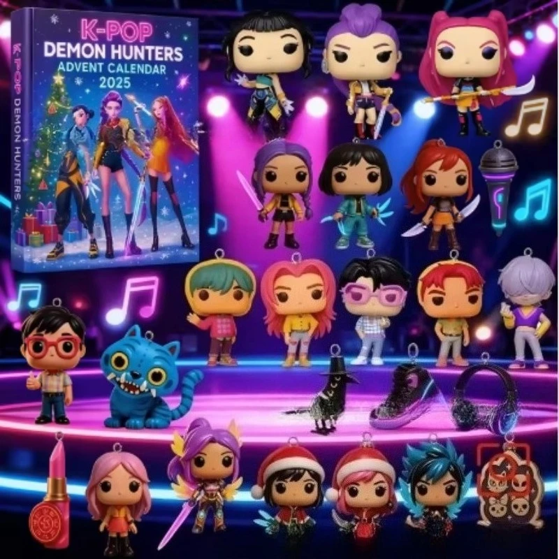 --الجديد في المخزون التقاويم العد التنازلي Kpop شيطان الصيادين تقويم القدوم نموذج دمية جمع مكتب الديكور هدايا عيد الميلاد #1