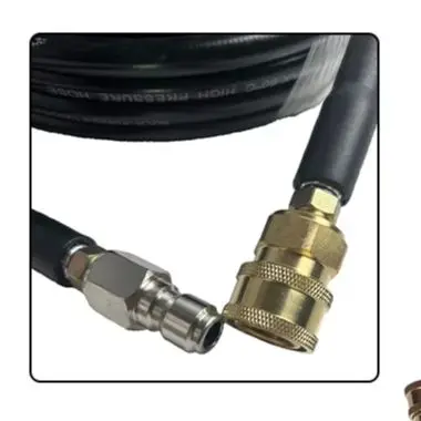 All Weather Pressure Hose 10 15 20meters 2000 PSI Hose Synthetic Rubber Construction Tensile Steel Braid Leak-Free Connection