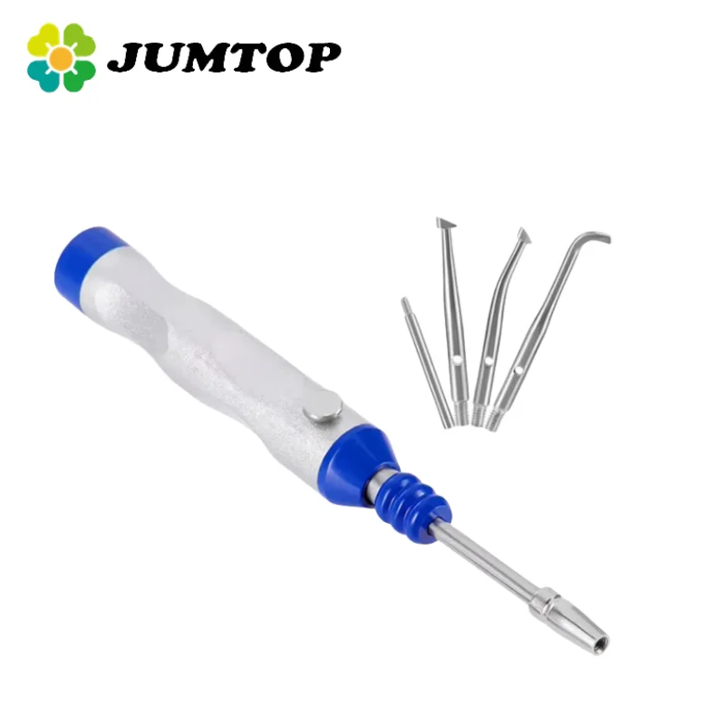 JUMTOP Dental Automatic Crown Remover with 4Pcs Attachments Orthodontics Dentist Surgical Instruments