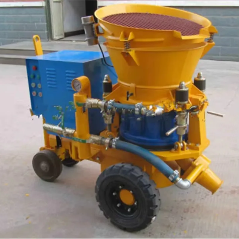 Large Capacity Shotcrete Spraying Machine Concrete Spraying Plastering Machine Wet Rotor Shotcrete Machine