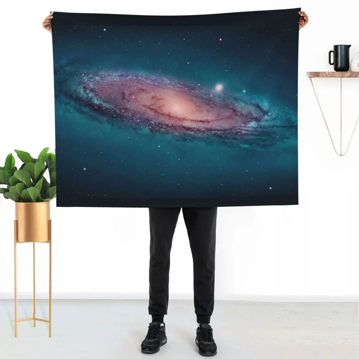 Andromeda Galaxy, space, astrophysics, astronomy Throw Blanket Soft Warm Blanket Gift for Men Women Adults