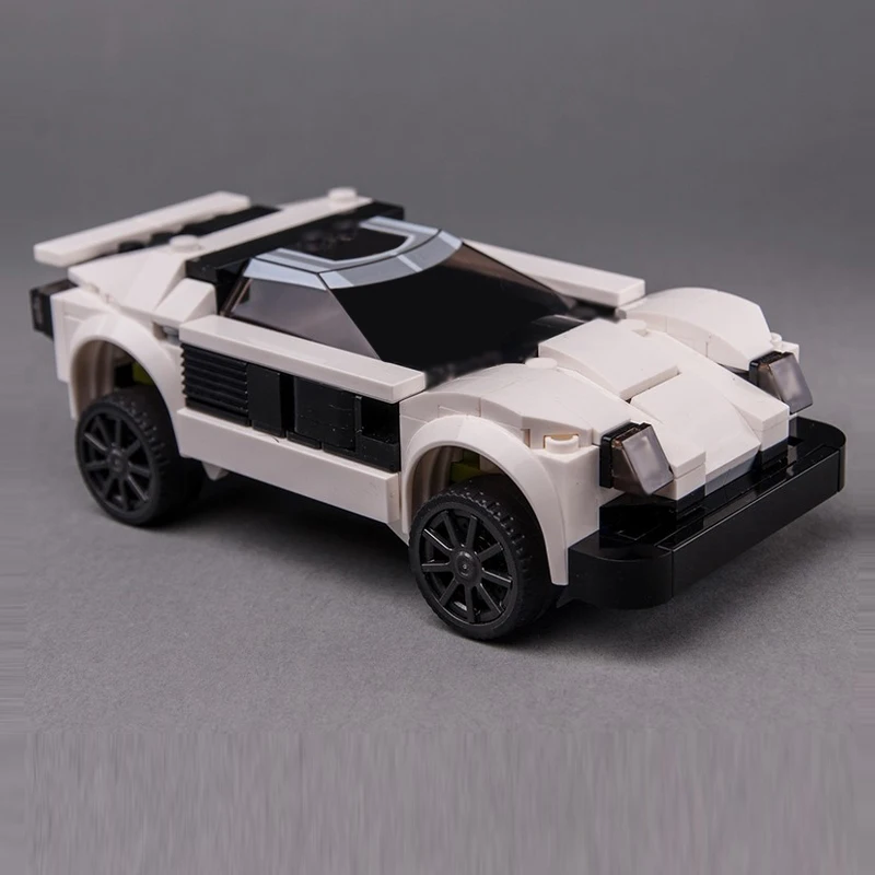 City Car Model MOC Building Bricks Rally Modified Racing Car Modular Technology Children Holiday Gifts Assemble Toys Suit
