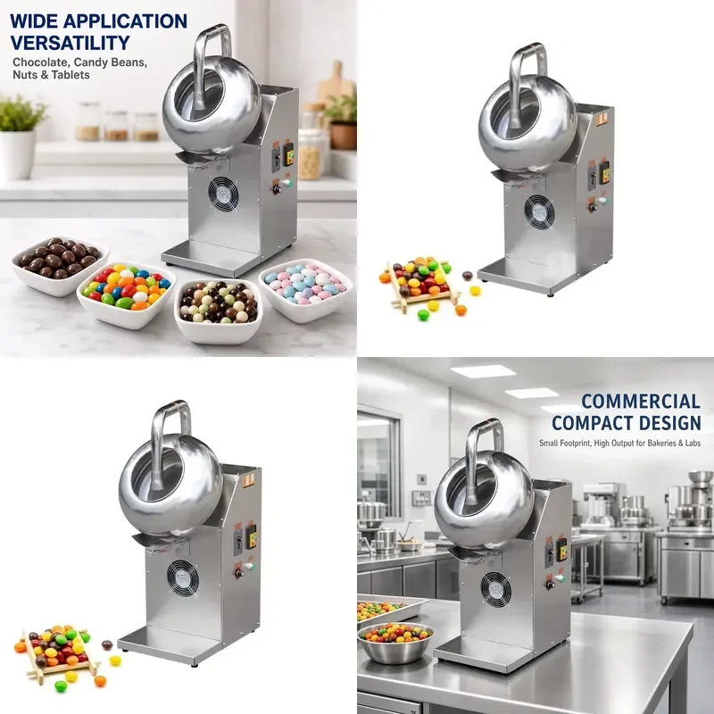 for 400W Hot Selling Peanut Candy Coating Machine 3KG Small Polishing Machine 220V Nut Chocolate Candy Coating Machine