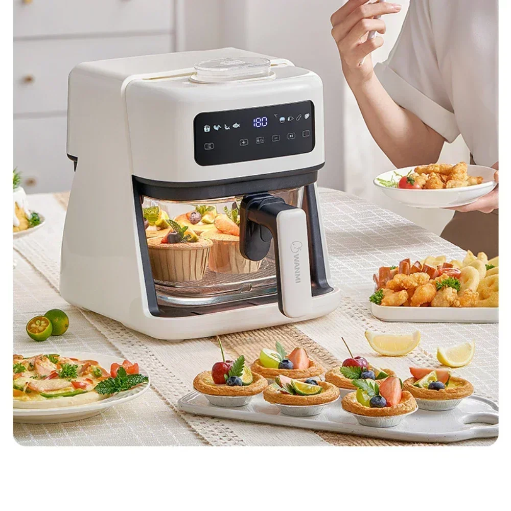 new kitchen Air Fryer. Household Transparent Large Capacity Electric Oven. Multifunctional Electric Fryer. french fries