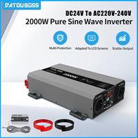 DATOUBOSS Peak Power 4000W  Pure Sine Wave Inverter 2000W AC 220V-240V To DC 24V Small vehicle inverter Home inverter EU Plug