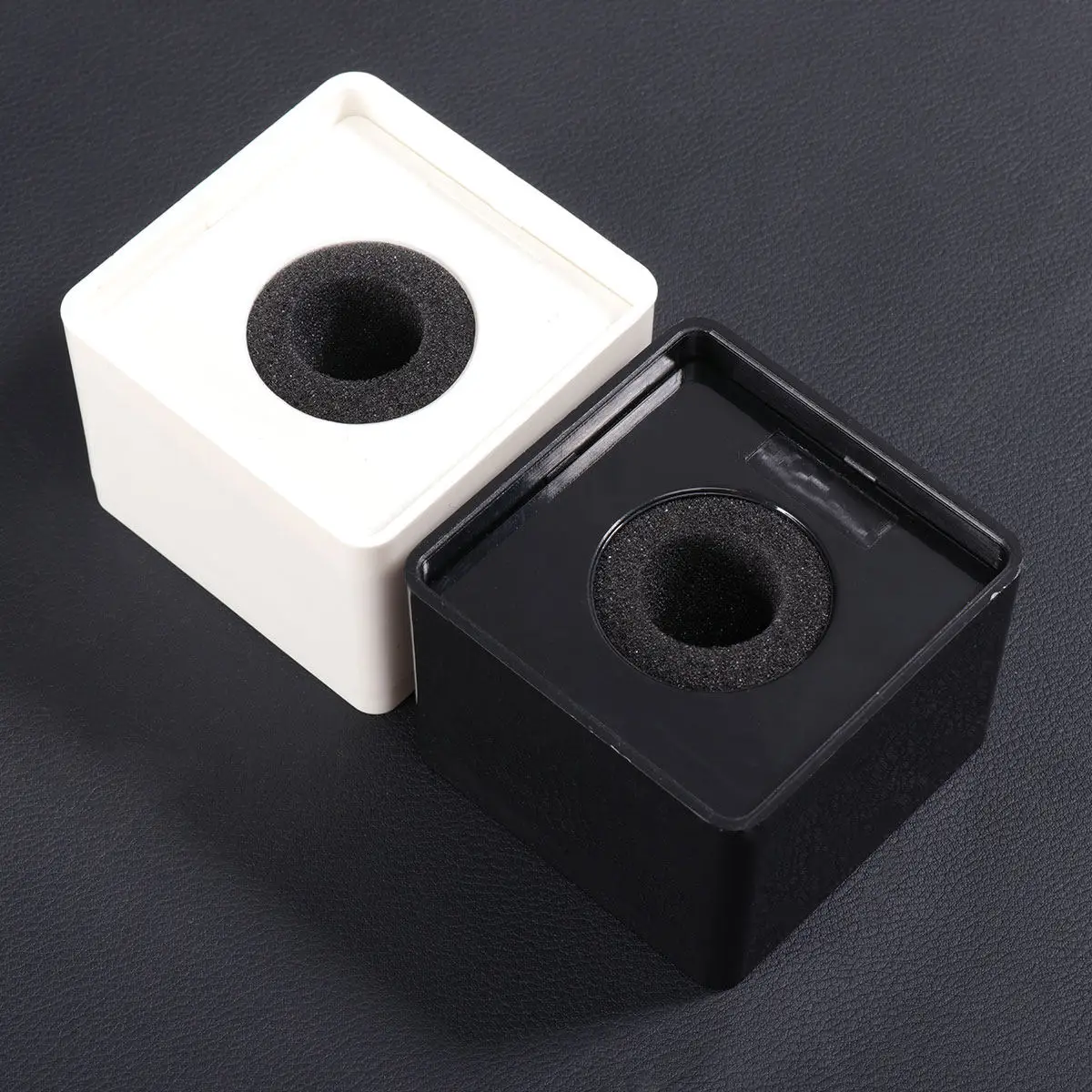 2Pcs Triangle Mic Logo Stand Professional Grade ABS Material for Interview Microphone Setup Reporters Logo Flag Station Easy