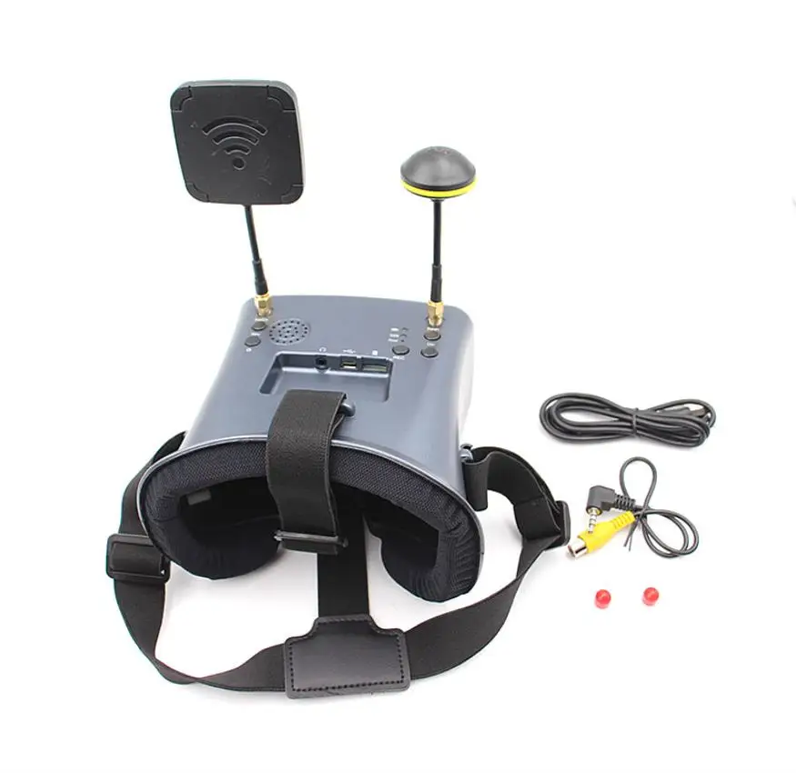 008D 5.8G 40CH 4.3 Inch 800*480 Video Headset HD DVR Diversity FPV Goggles With 2000mA Battery For EV800D RC Model RC FPV Drone