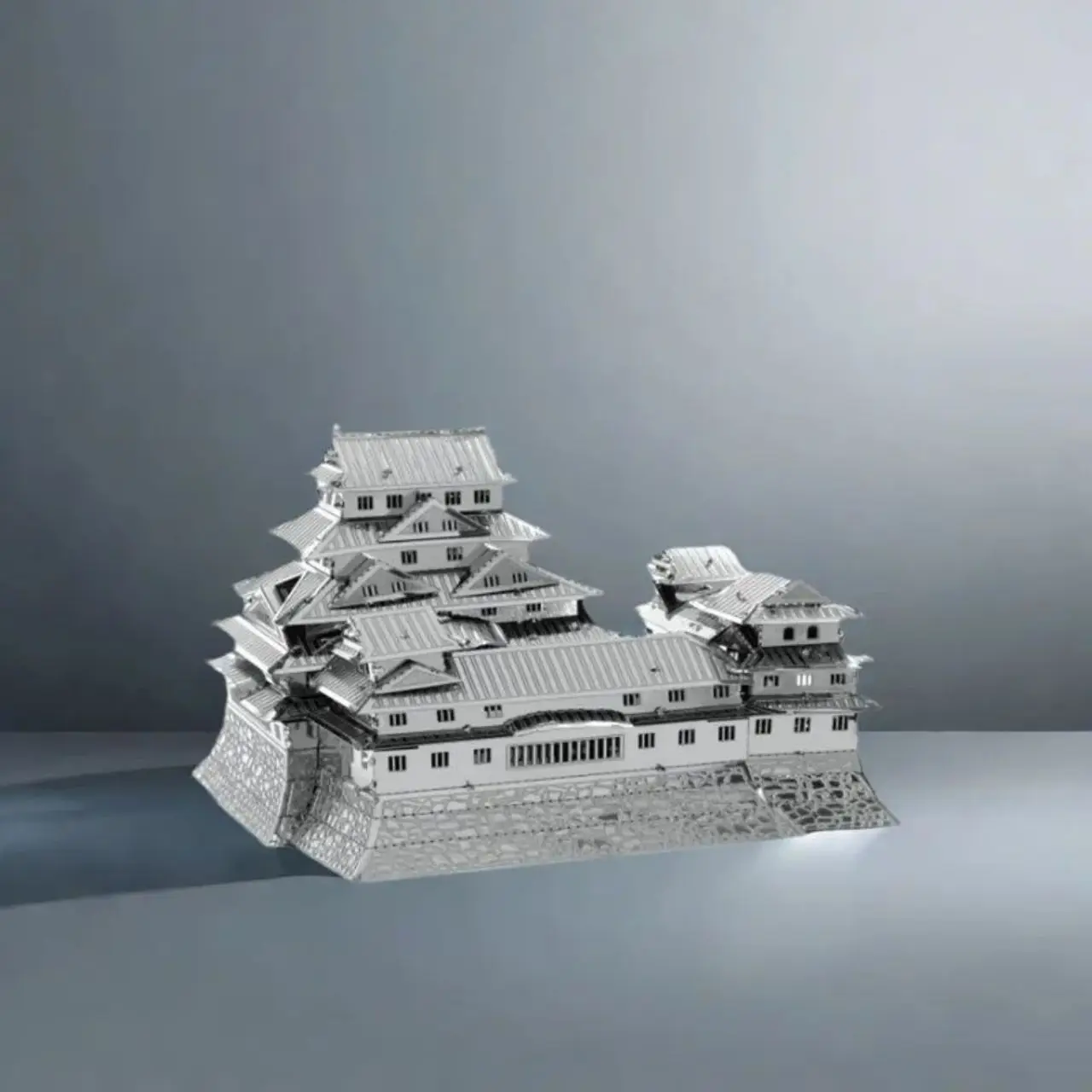 Himeji Castle 3D Metal Puzzle DIY Architecture Model Building Kit Educational Toys For Adults Kids Gift