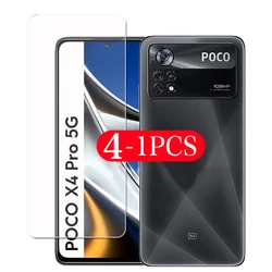 4-1Pcs protective film For Xiaomi Poco M5 M4 pro 5G M3 M2 screen protector tempered glass X2 M5s C40 C31 X4 NFC X3 F4 F3 F2 GT
