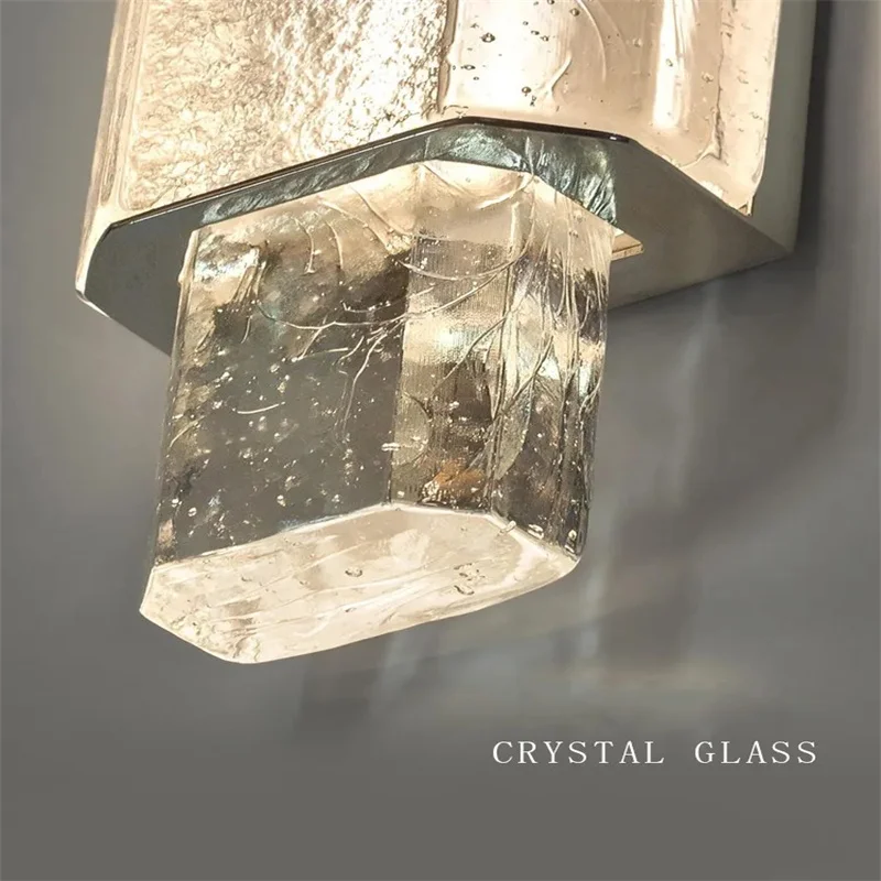 

Crystal Glass Wall Light For Living Room Hall Bedroom Loft Indoor Home Hotel Villa Modern Gold LED Wall Sconce Lighting Fixtures