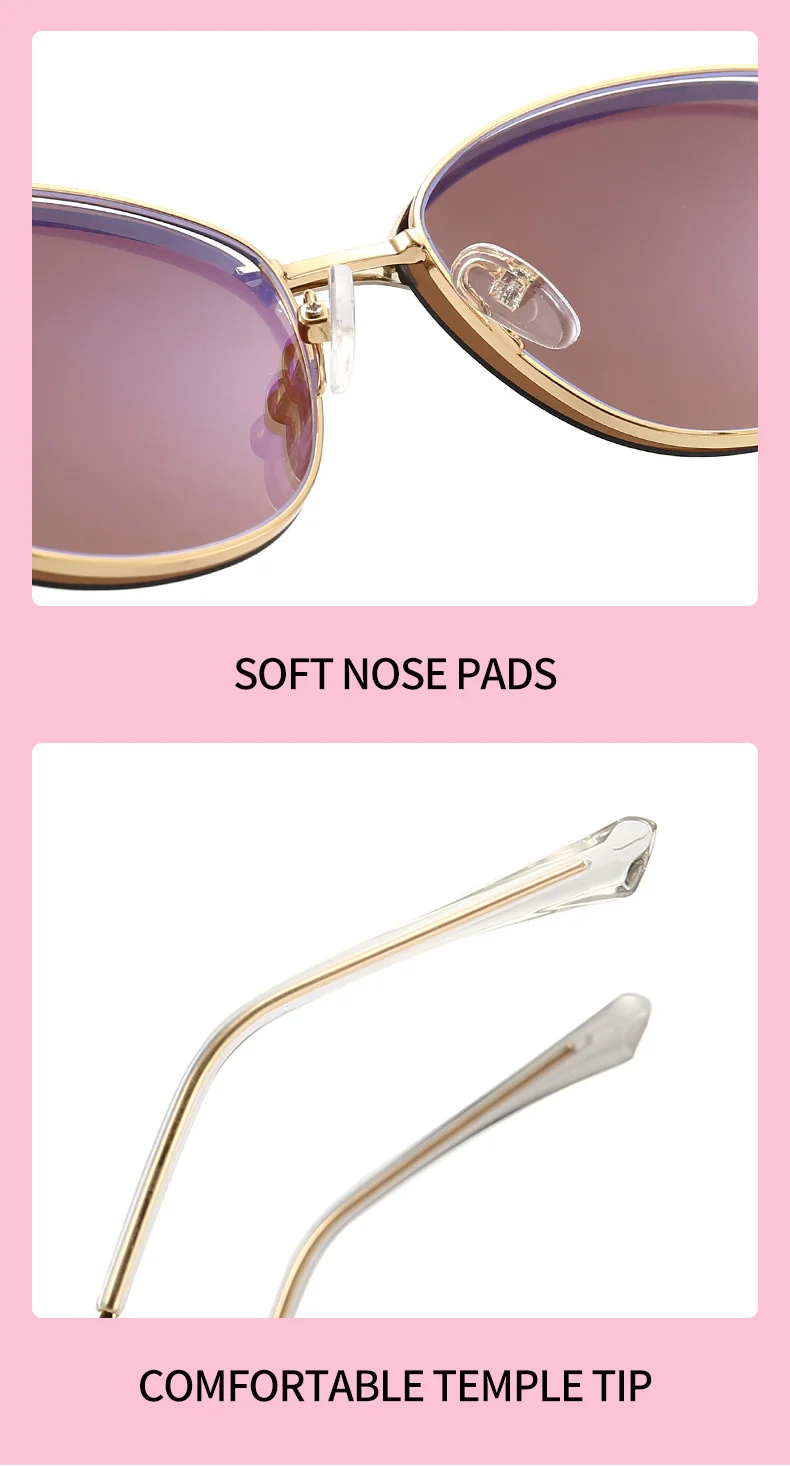 COHK Metall Frauen Cat Eye Sonnenbrille Polarisierte Luxus Marke Design Magnetische Sonnenbrille Clip Auf Optic Brillen Brillen Rahmen – Detail 8