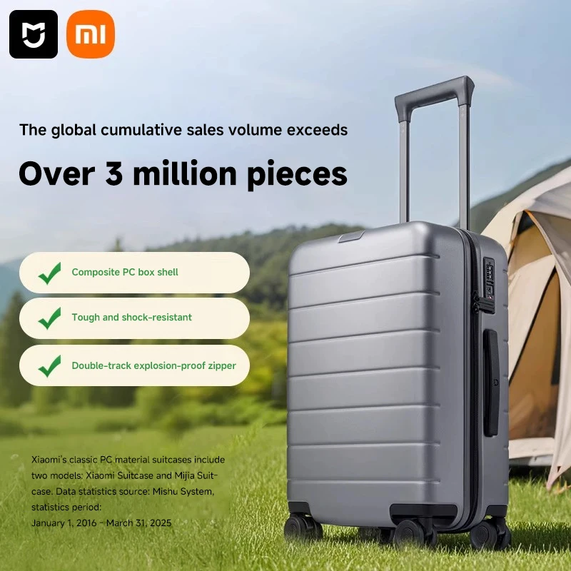 

Чемодан Xiaomi Mijia, чемодан большой вместимости, 20-дюймовый чемодан, посадочная коробка, коробка для пароля, чемодан