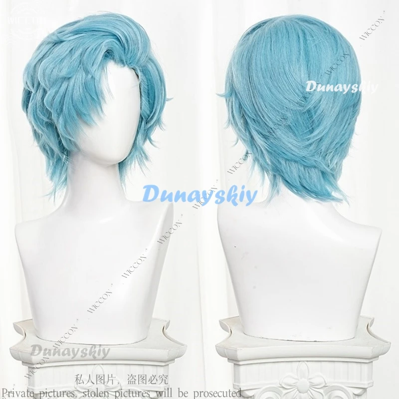 Anime Oshi No Ko Aqua Cosplay Wig Hoshino Akuamarin Blue Short Hair Tokyo Blade Stage Play Season 2 Halloween Party Women Men