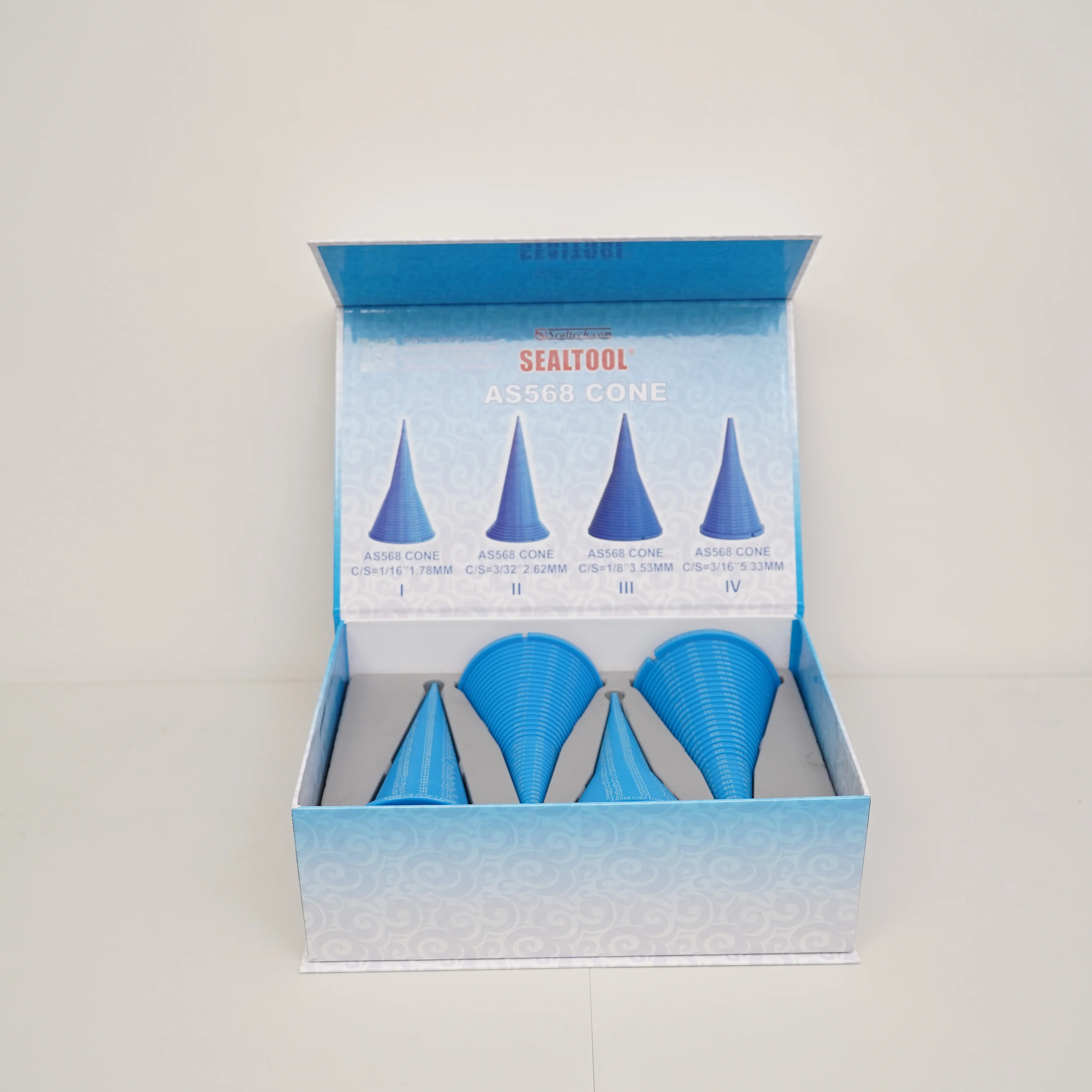 SEALTECH SEALTOOL High Quality O-Ring ABS Measurement OR Cone Precision Measuring Tool Oring Cone AS568 standard OR CONE AS568