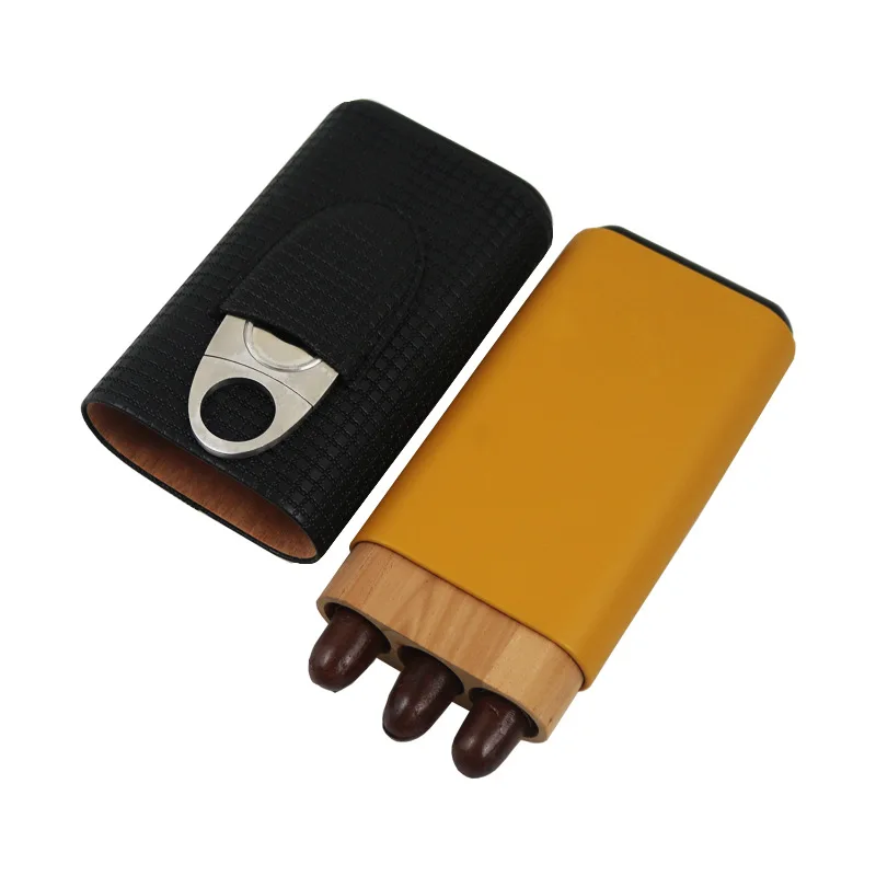 travel-cigar-box-can-hold-3-cigars-cedar-lined-leather-cigar-box-with-cigar-cutter-a-gift-for-cigar-enthusiasts
