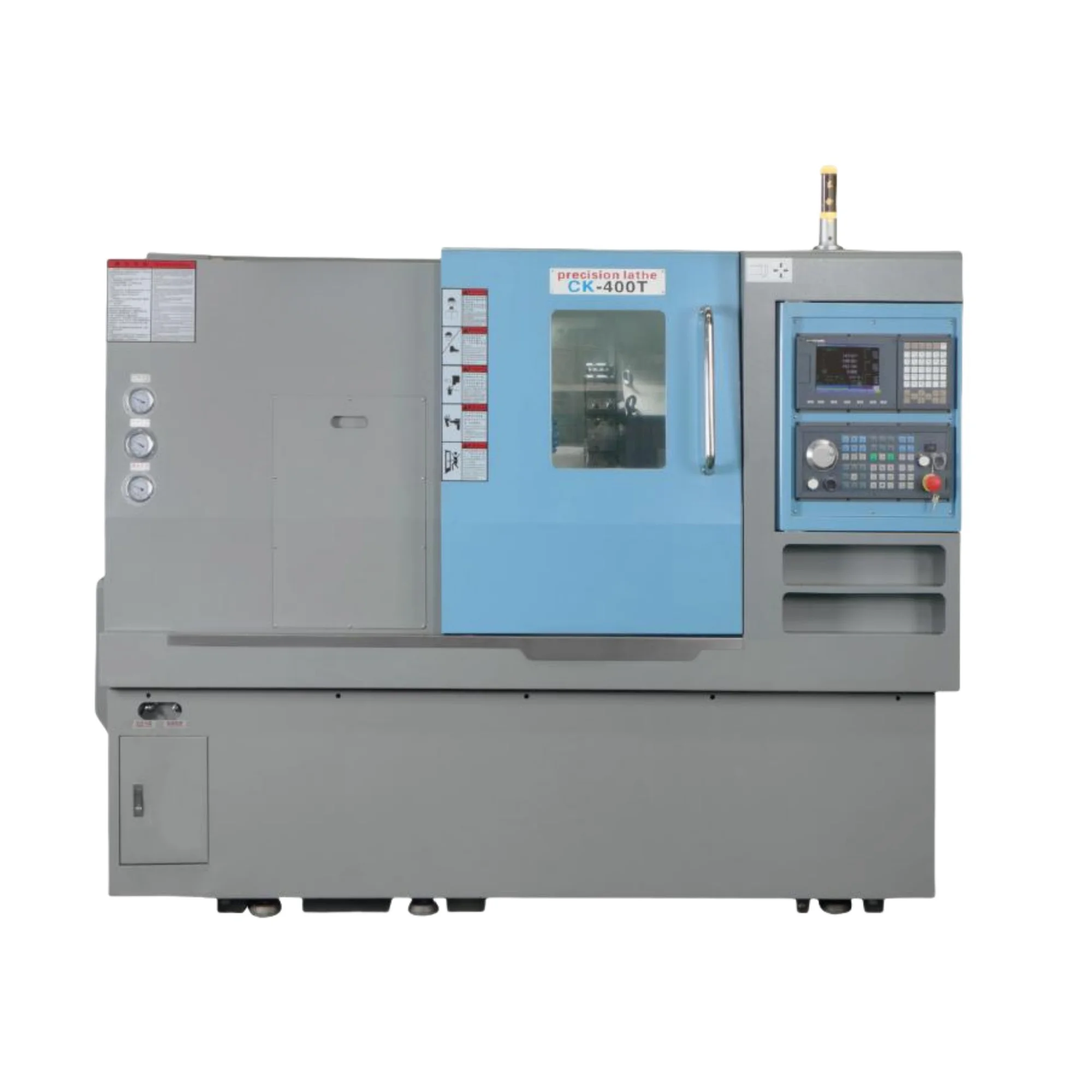 CK400T CNC Horizontal Lathe Servo Motor 1.7KW X/Z Power With 30m/min Rapid Movement And Roller Linear Guide Rail