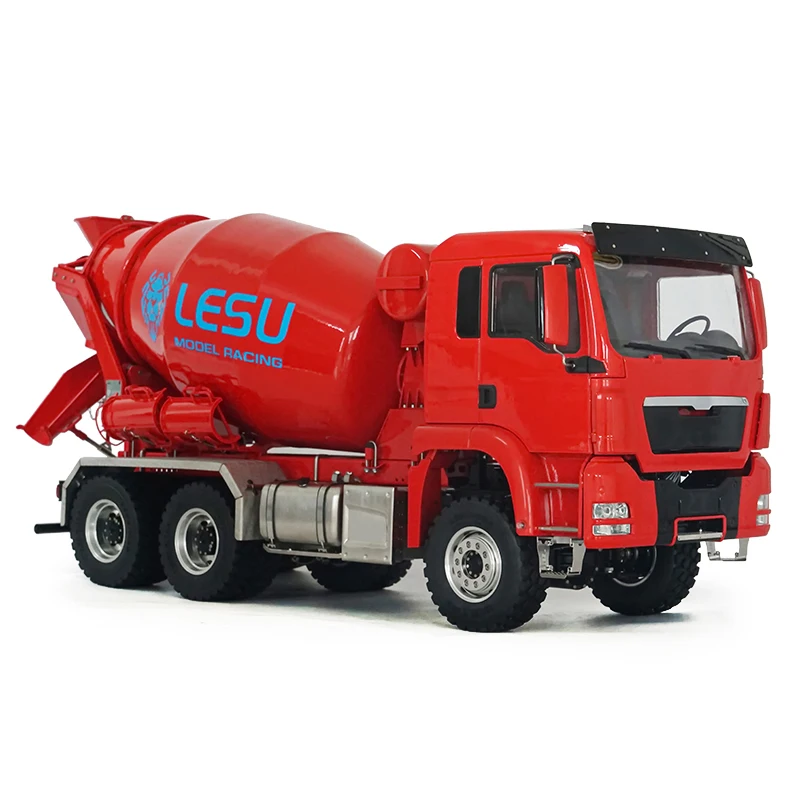 Toys LESU 6x6 Metal RC Mixer Truck 1/14 for  Radio Agitating Lorry Concrete Car Truck-mounted Mixer Vehicles TH20595