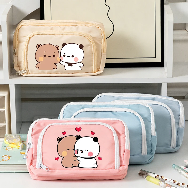 

Bubu Dudu Girl Boy Pencil Case Yier Bear Panda Pencil Bag Multi-layer Pen Pouch Student Kawaii Back To School Stationery Bags