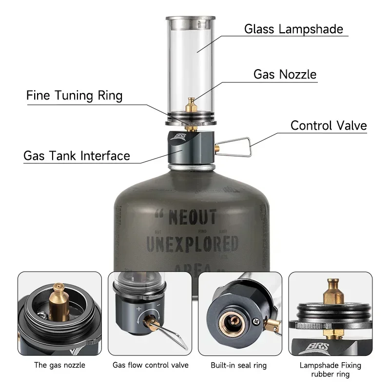 BRS-55 الموقد لوازم الغاز موقد صغير في الهواء الطلق التخييم مصباح زيتي كول التخييم والعتاد فانوس التخييم مصباح الغاز مصباح #1