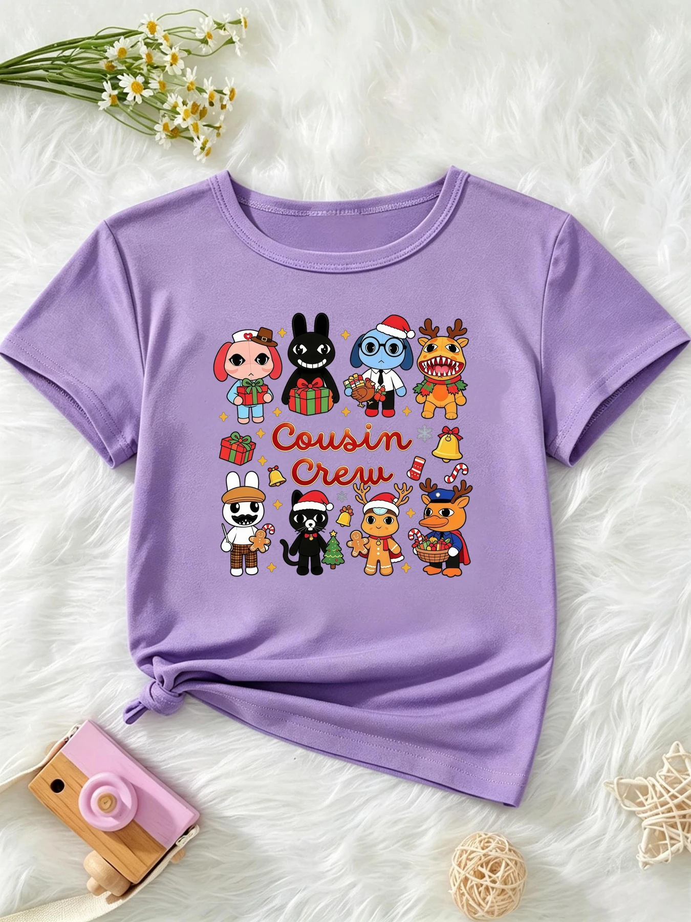 Thanksgiving Cousin Crew Animal Doctor Printed T Shirt Girls/Boys Funny Thanksgiving Gift T-Shirt Kawaii Kids Clothes