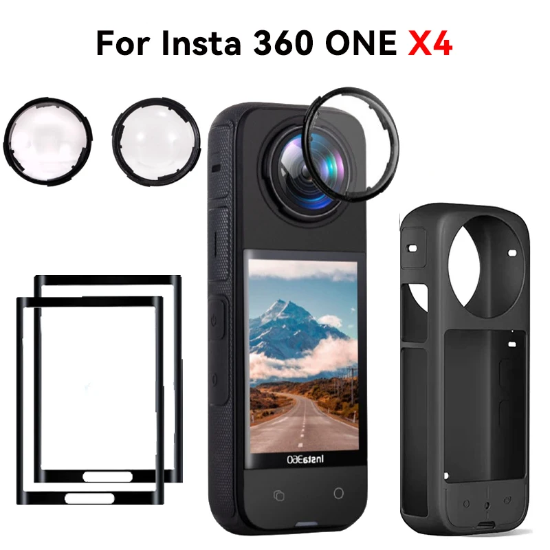 

Silicone Cover For Insta360 X4 Panoramic Camera Protector Sleeve For Insta 360 X4 Anti-scratch Case Sports Camera Accessories