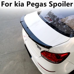 For KIA PEGAS Spoiler 2017 to 2021 KIA PEGAS spoiler High Quality ABS Material Car Rear Wing Primer Color Rear Spoiler