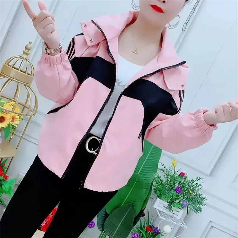 Losse 2025, korte, casual Koreaanse versie van het lente- en herfstcapuchon, bijpassende nieuwe jas, honkbaljas