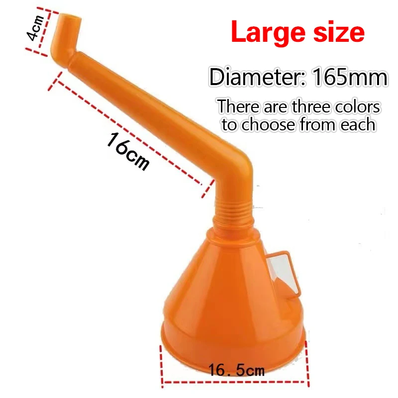 135/165mm Refueling Funnel With Filter Motorcycle Refuel Gasoline Engine Oil Funnel Moto Car Funnels Car Repair Filling Tool