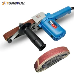 220V Belt Sander Machine 30*533mm 550W Sandpaper Grinder Polish Tool Buffing Sanders 550W Sand Belt Machine Belt Grinding Tool