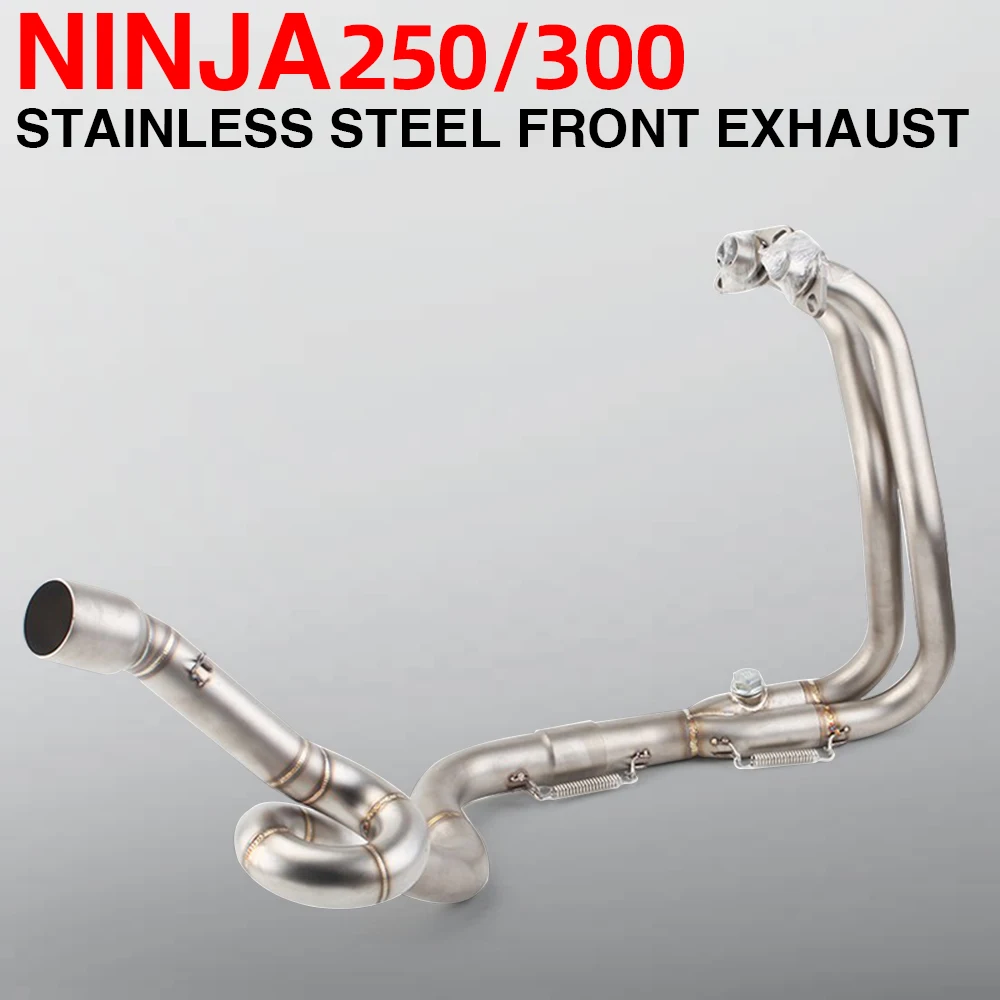 For Ninja250 Ninja300 Z250 Z300 Ninja 400 500 Z250 Z400 Front Pipe Motorcycle Exhaust  Slip on Escape Moto Fits 51MM Muffler