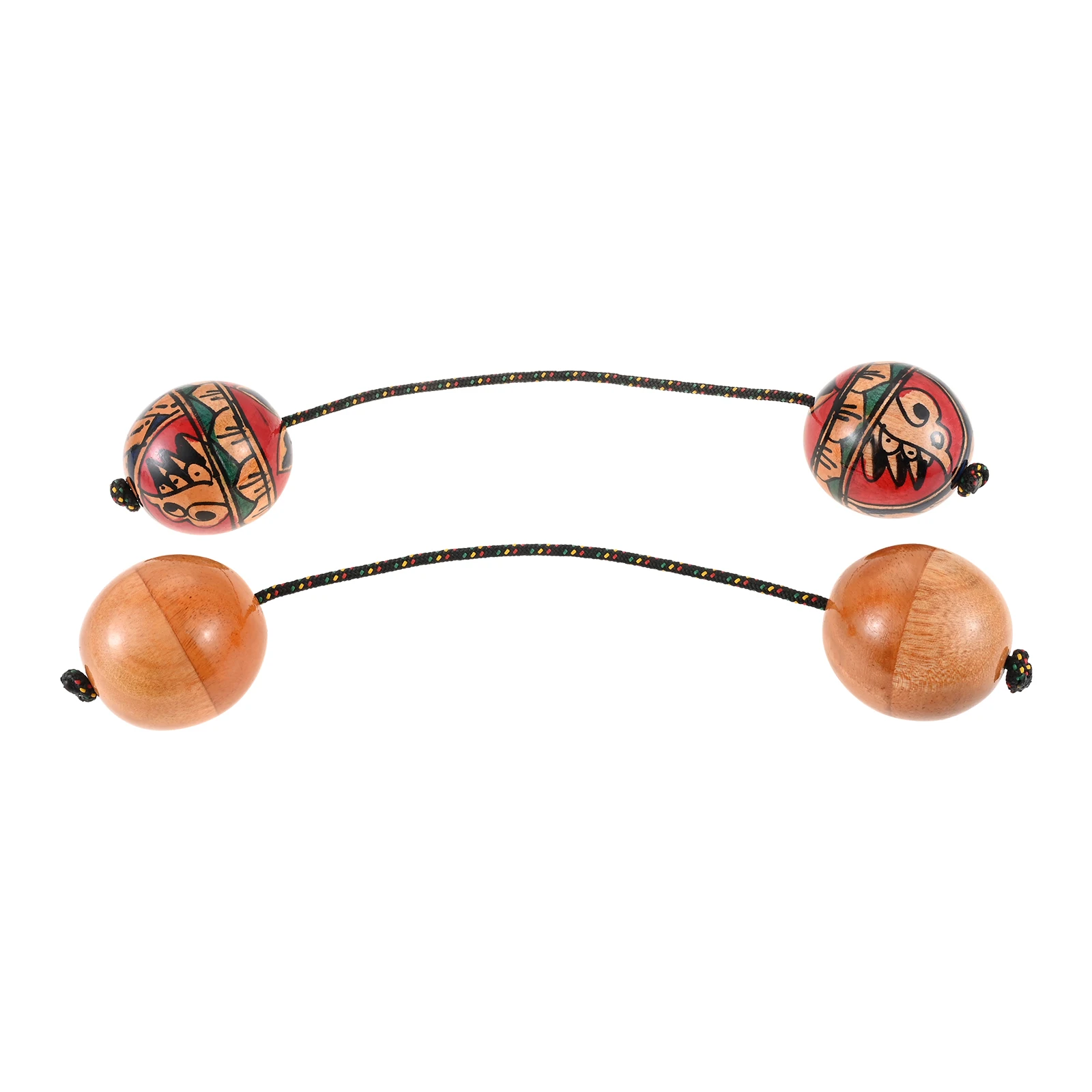 

Деревянные шейкеры-кашаки с двойными шариками, регулируемой длины, для выступлений