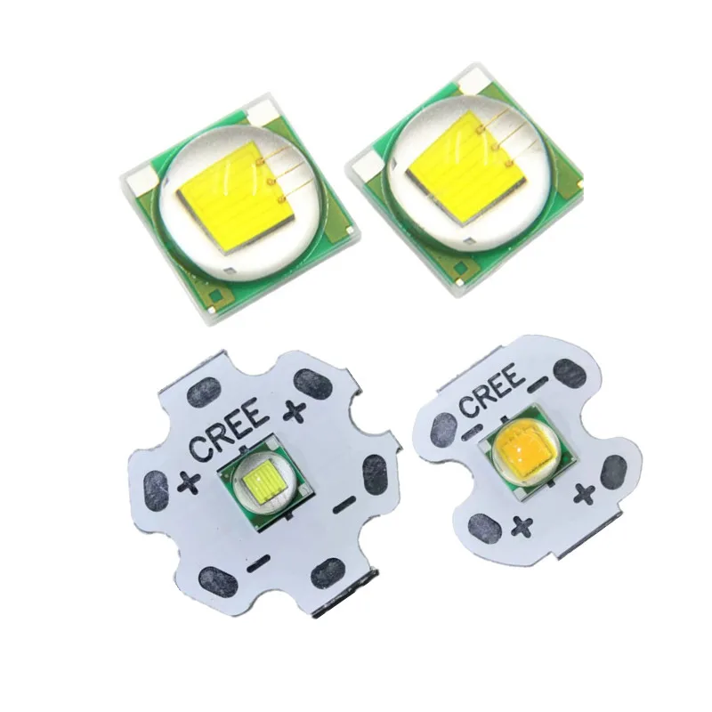 50pcs XML 6W LED chip SMD 5050 T6 cold white 7000-8000K Warm 2800-3200k high power bead flashlight headlight diodes