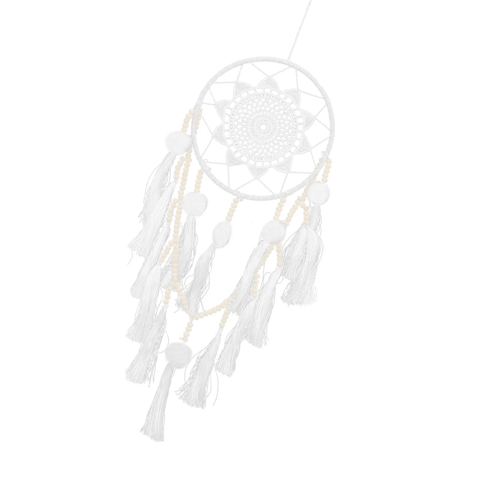 Large White Dreamcatcher Bohemian Wall Hanging Macrame Decor for Bedroom Living Room Nursery Dreamcatcher for Bedroom