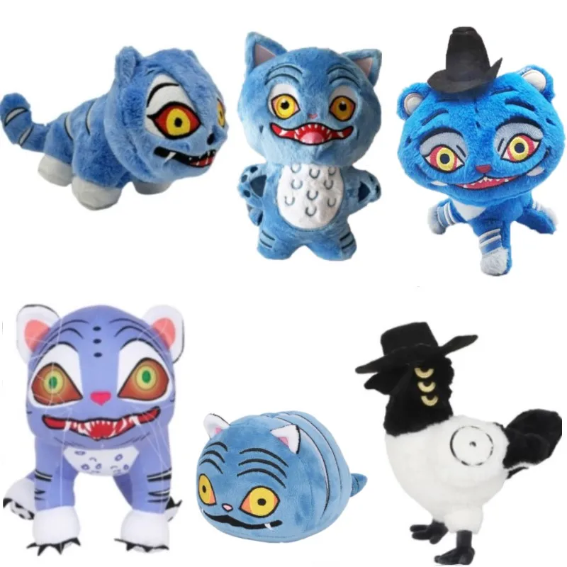 Nuevos Peluches Kpop Demon de Treasuring U, Muñeco de Peluche de Tigre de la serie Game Hunters, Peluche de Tigre Azul, Regalos de Cumpleaños