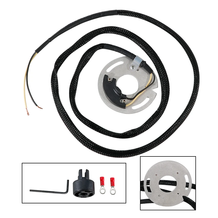 Motorrad-Stator-Pickup-Pulser-Spule für Harley Davidson Bad Boy FXSTSB, Disc Glide FXRDG, Fat Bob FXEF, Road Glide FLTR, XR750 – Detail 4