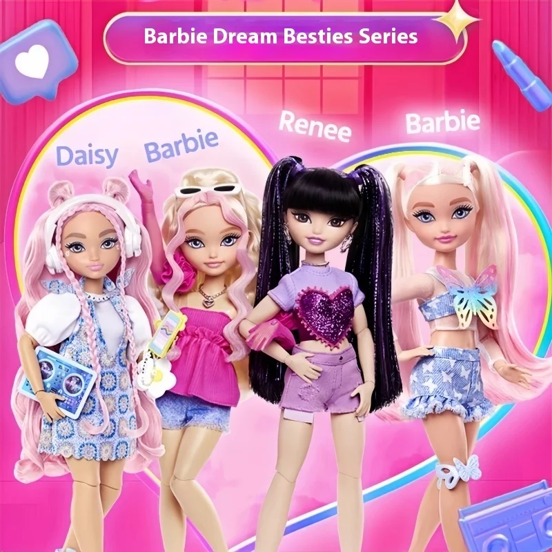 Genuine Barbie Doll Girl Sweetheart Dream Bestie Series Doll Dressing Up Collectibles Princess Giving Gifts Girl Gifts In Stock