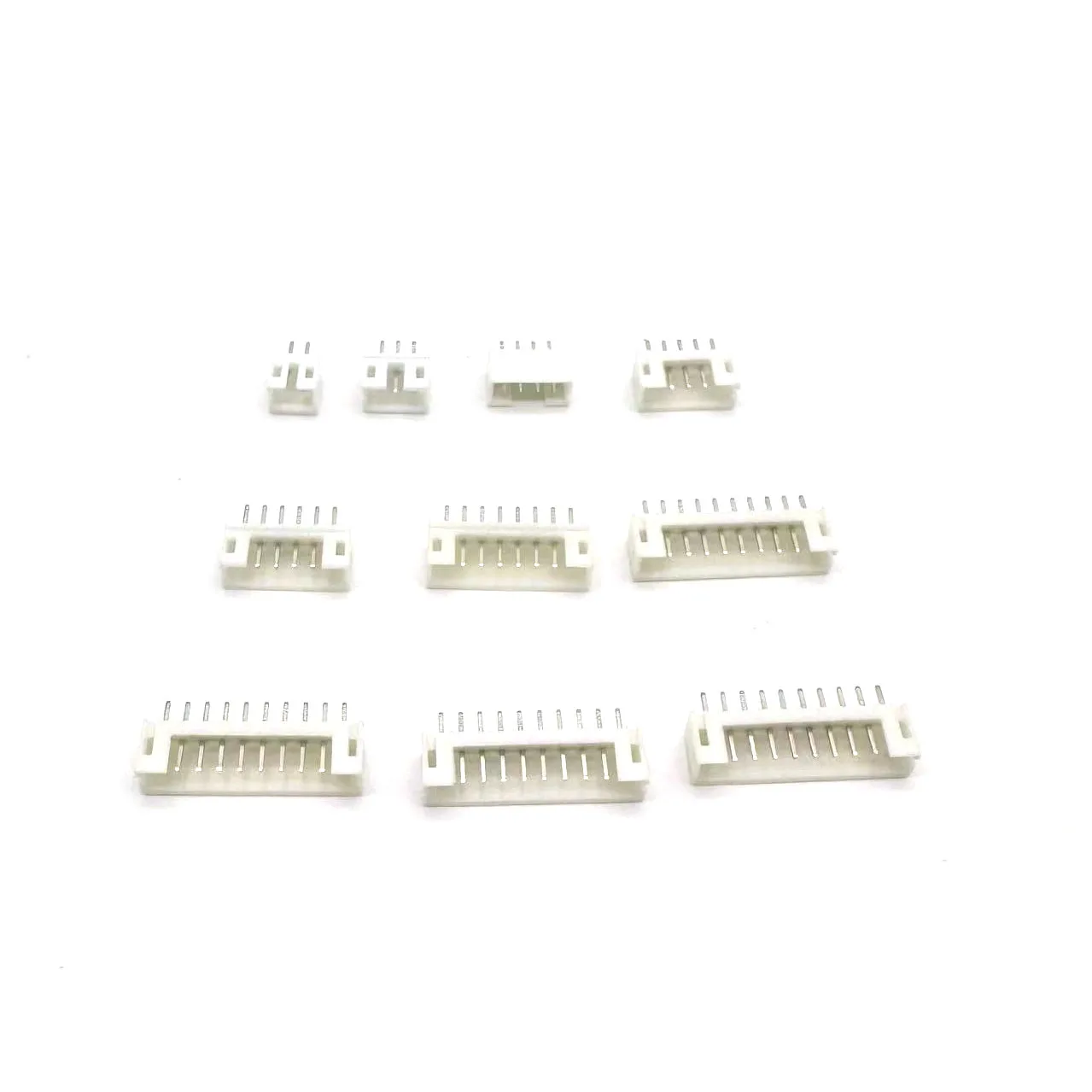 10 sets of PH2.0mm connector straight needle socket+plug 2P 3P 4P 5P 6P  8P  10P connector spacing 2.0