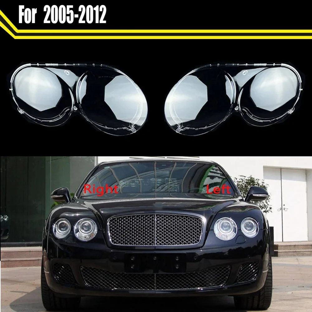 Auto Headlight Cover Headlight Housing Headlight Transparent Cover For Bentley Continental GT Flying Spur 05-17 Replacement