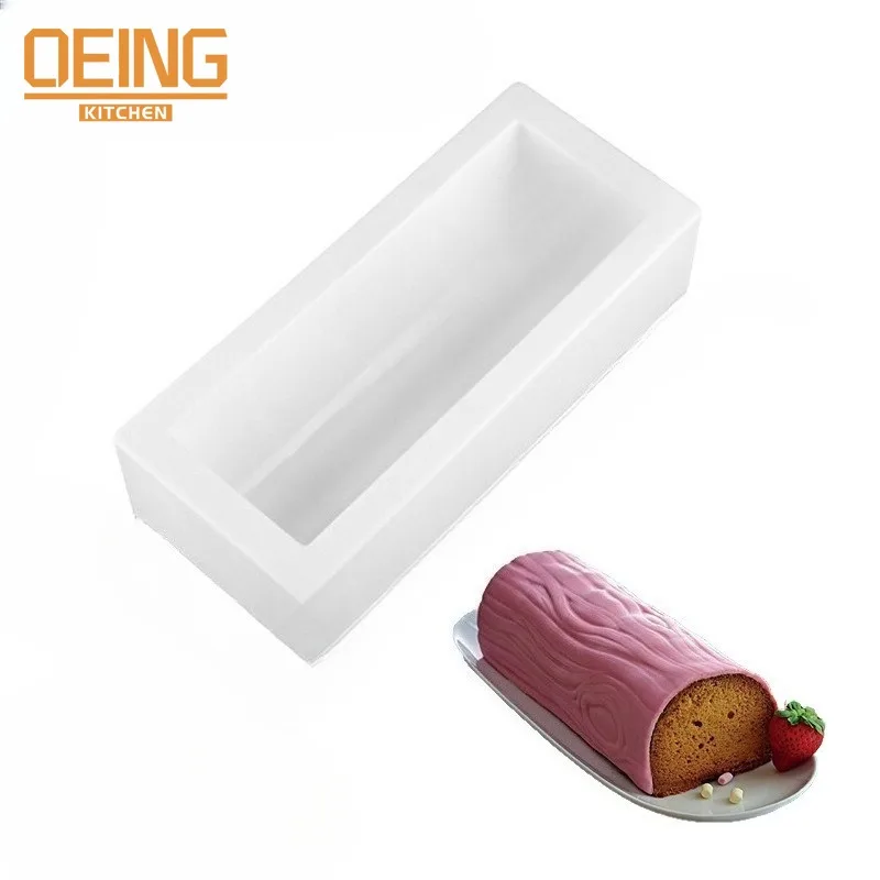 

3D Christmas Yule Log Mold With Insert for Baking Mousse Swiss Roll Fondant Chocolate Christmas Dessert Accessories Bûche de Noë