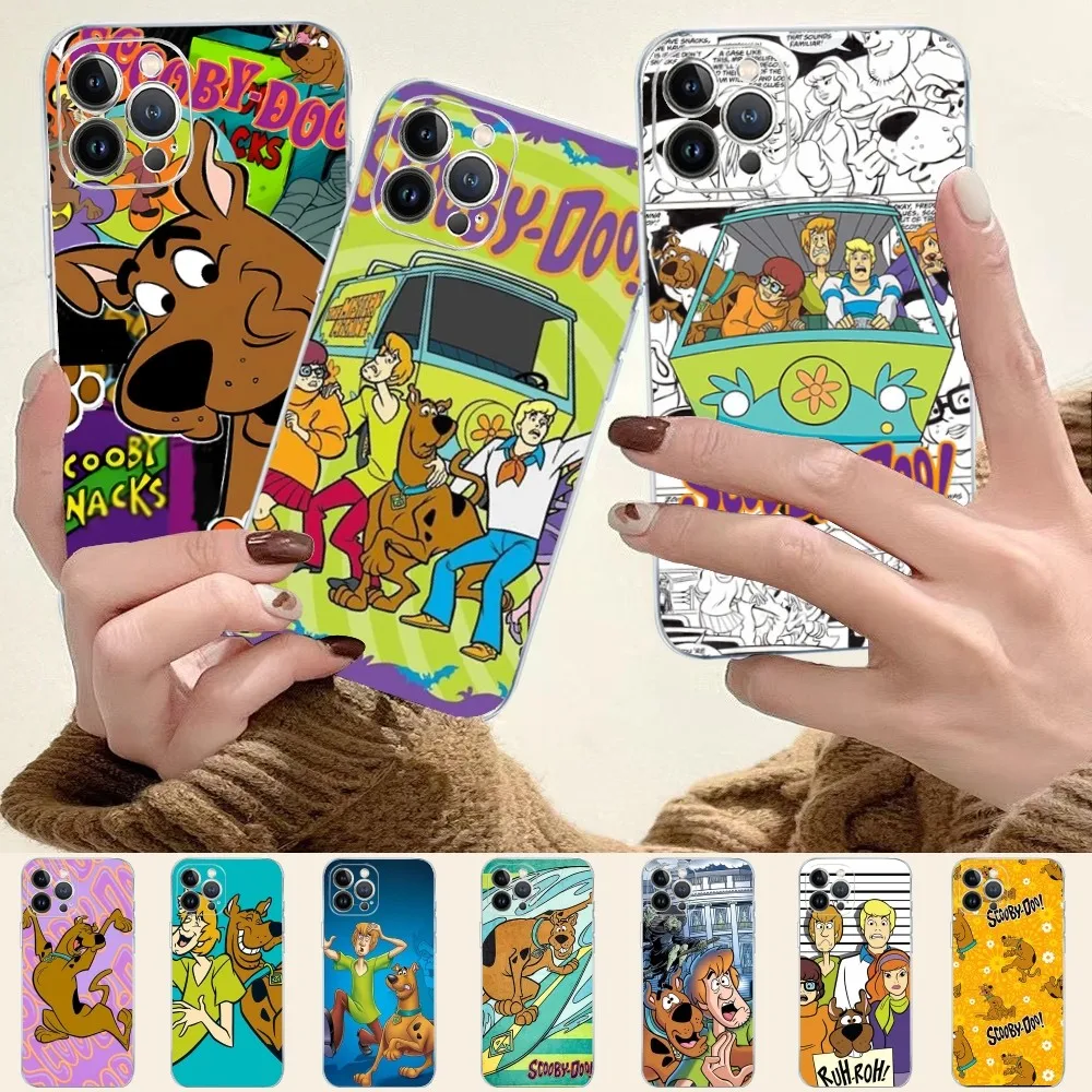 ANIME SSC-OOBY-DOOES CARTOON Phone Case Silicone Soft for iphone 15 14 13 12 11 Pro Mini XS MAX 8 7 6 Plus X XS XR Cover