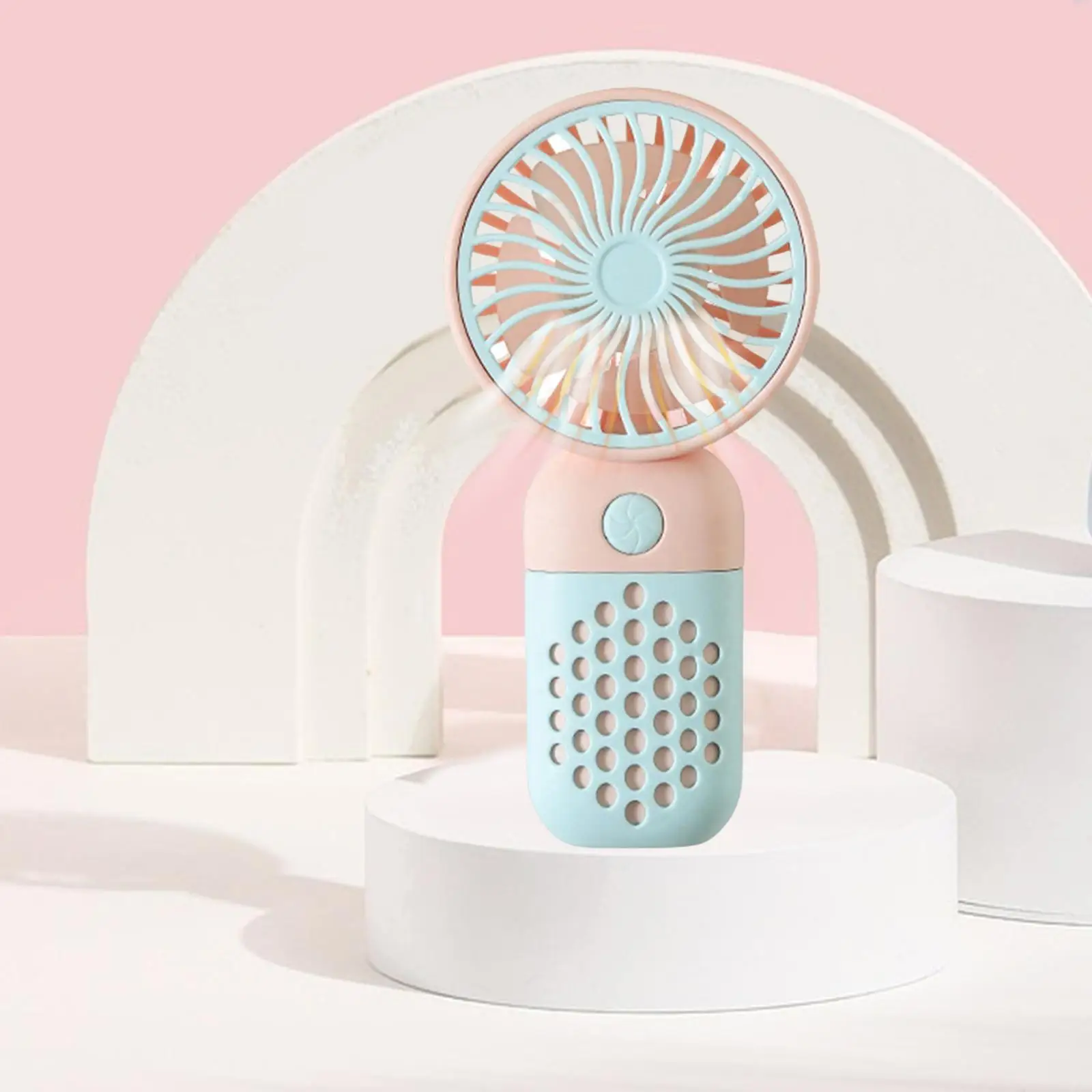 2xPortable Handheld Fan Personal Fan Quiet Mini Hand Held Fan for Home